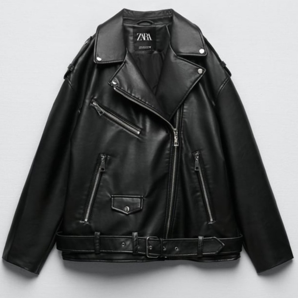 ZARA Oversized Leather Jacket!!